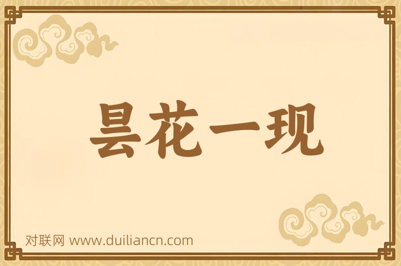 昙花一现词语的意思