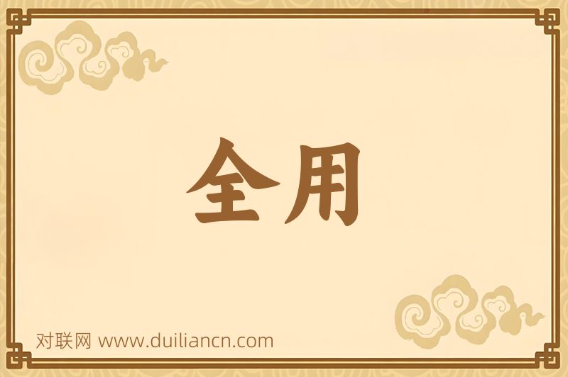 全用词语的意思