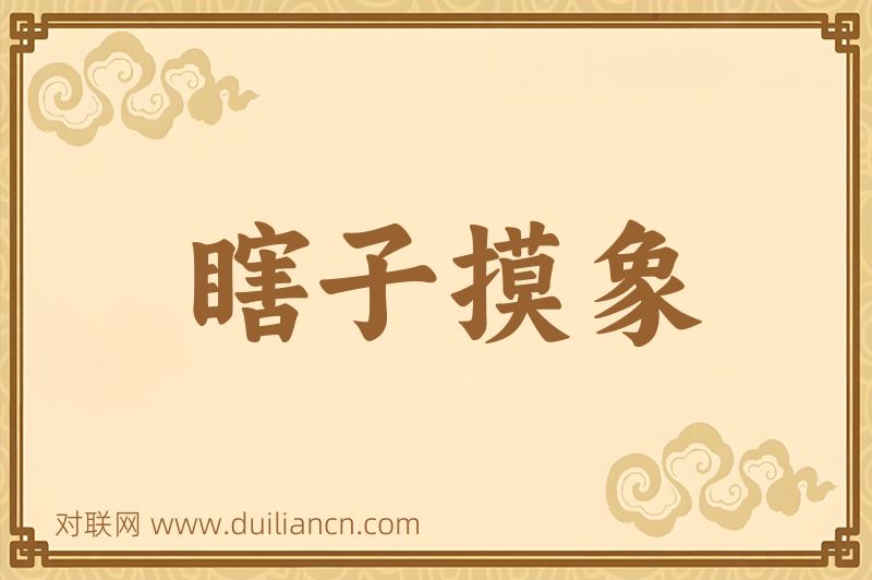 瞎子摸象词语的意思