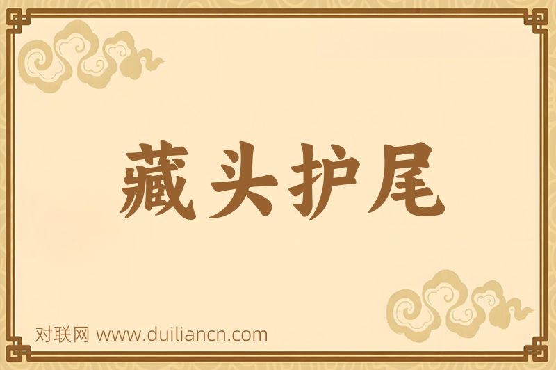 藏头护尾词语的意思