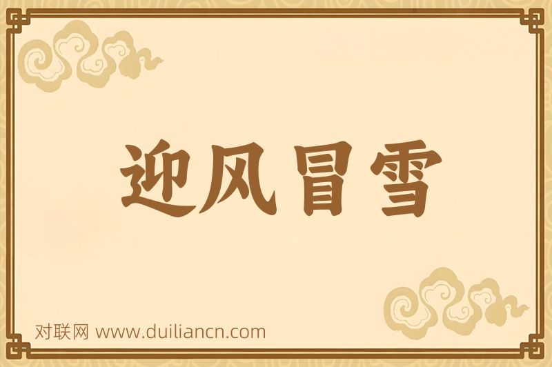 迎风冒雪词语的意思