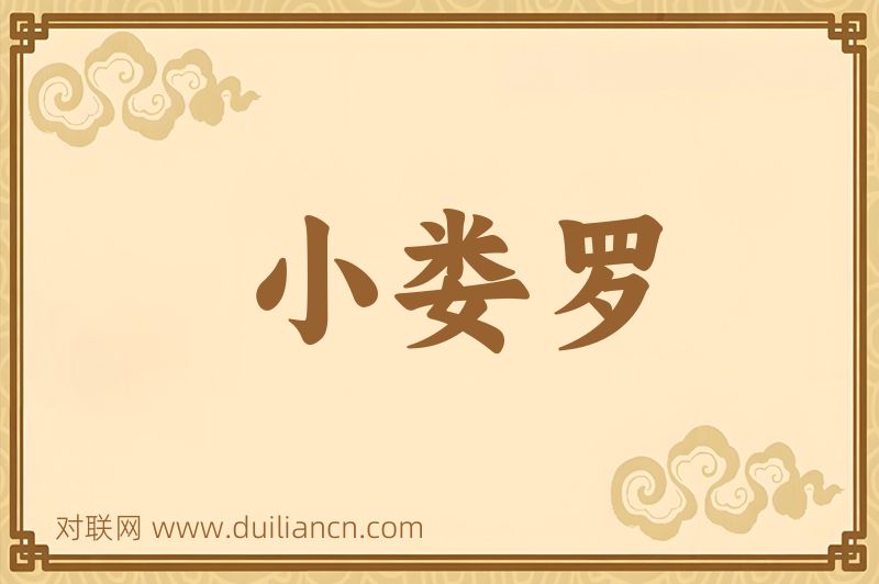 小娄罗词语的意思