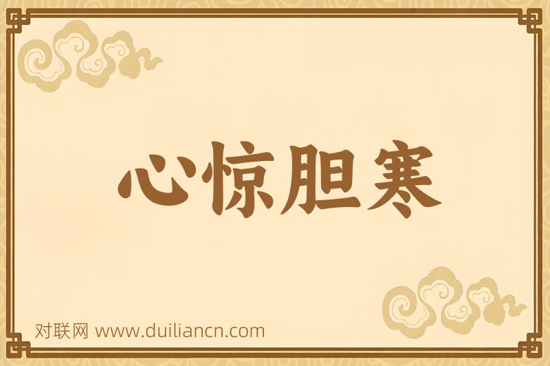心惊胆寒词语的意思