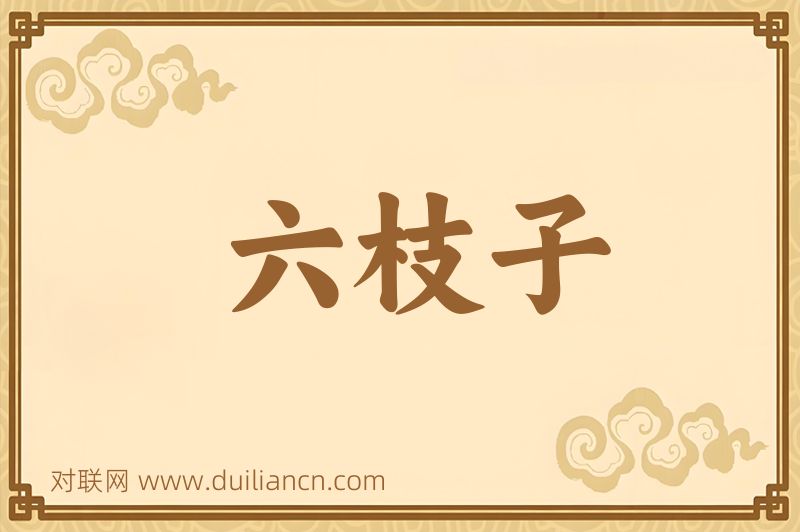 六枝子词语的意思