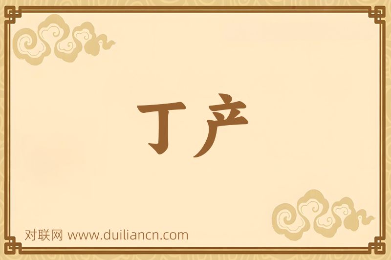 丁产词语的意思