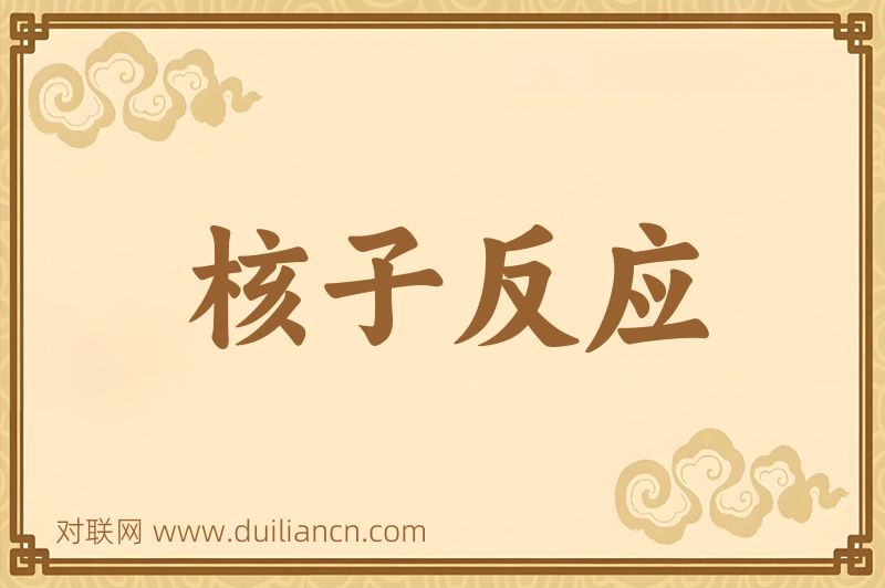 核子反应词语的意思