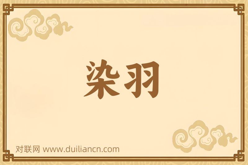 染羽词语的意思