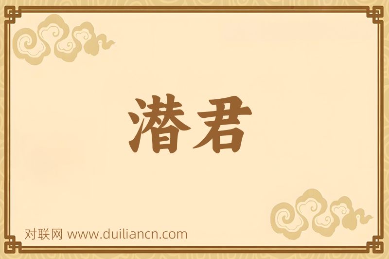 潜君词语的意思