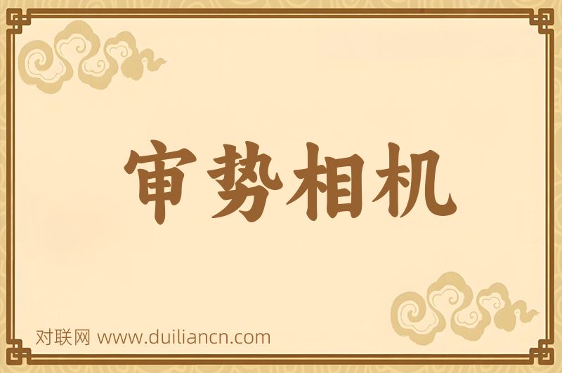 审势相机词语的意思