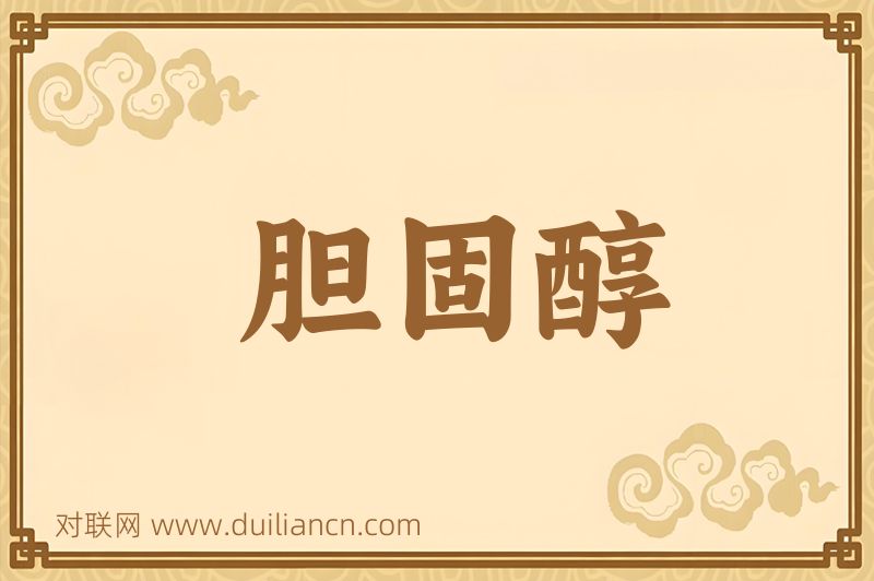 胆固醇词语的意思