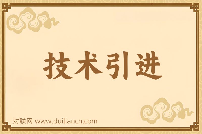 技术引进词语的意思