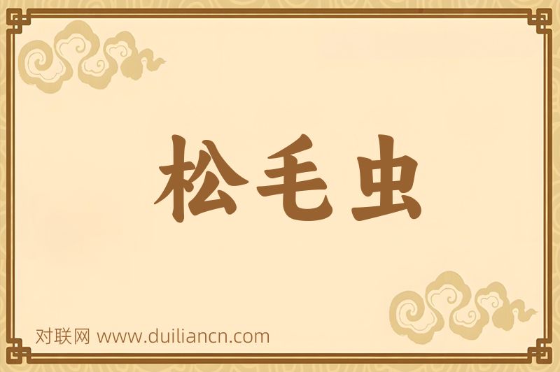 松毛虫词语的意思