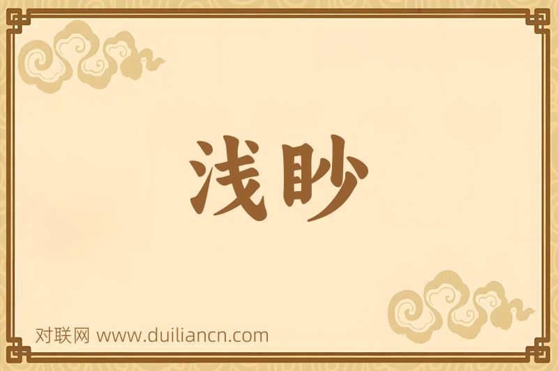 浅眇词语的意思