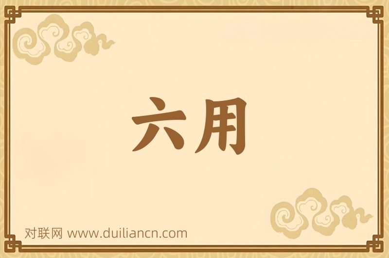 六用词语的意思