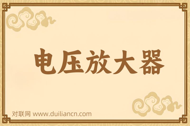 电压放大器词语的意思
