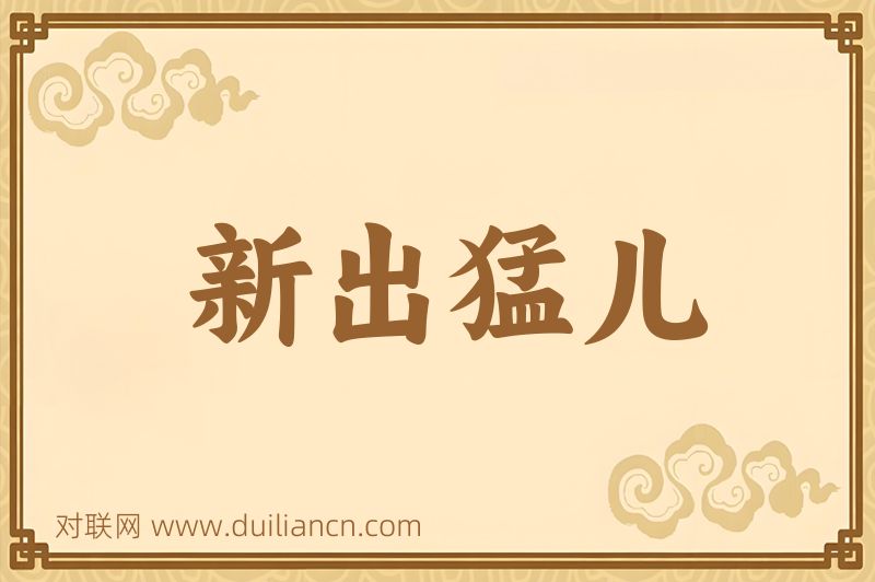 新出猛儿词语的意思
