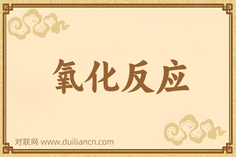 氧化反应词语的意思