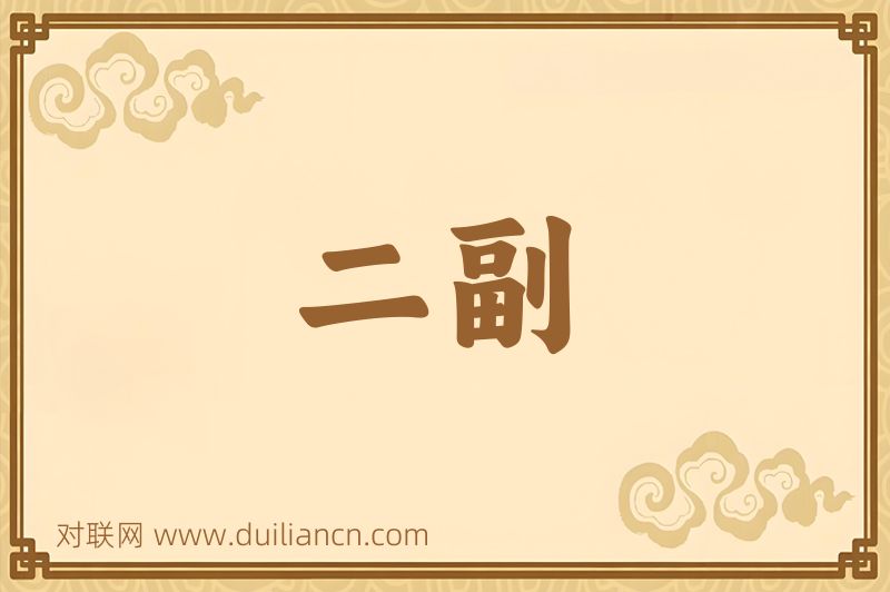 二副词语的意思
