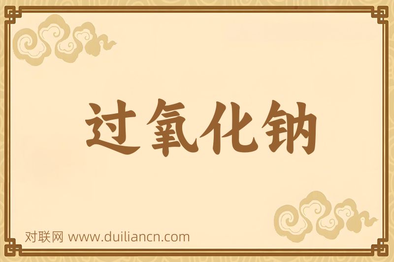 过氧化钠词语的意思