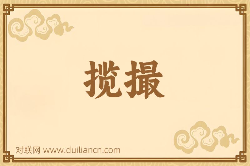 揽撮词语的意思