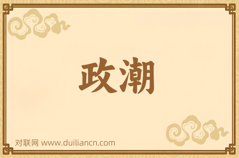 政潮词语的意思