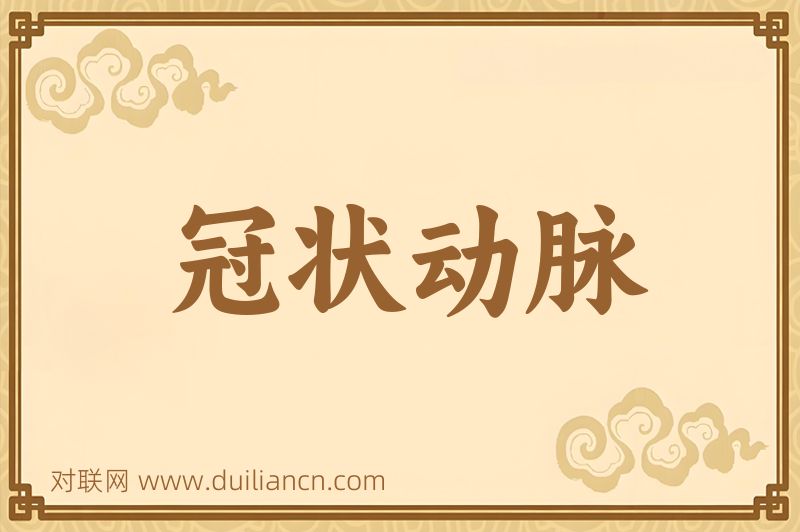 冠状动脉词语的意思