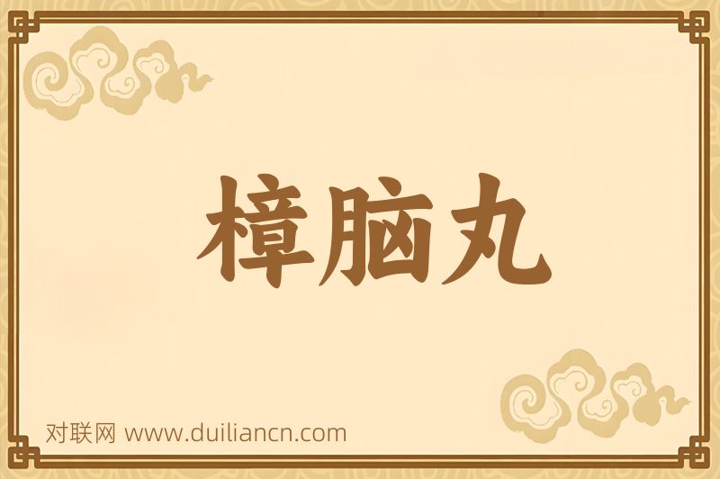 樟脑丸词语的意思