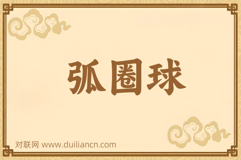 弧圈球词语的意思