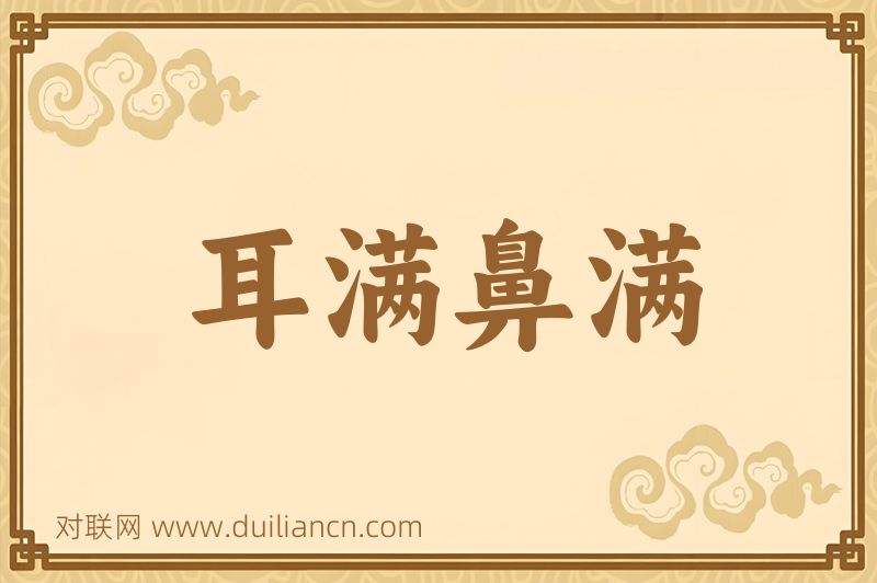耳满鼻满词语的意思