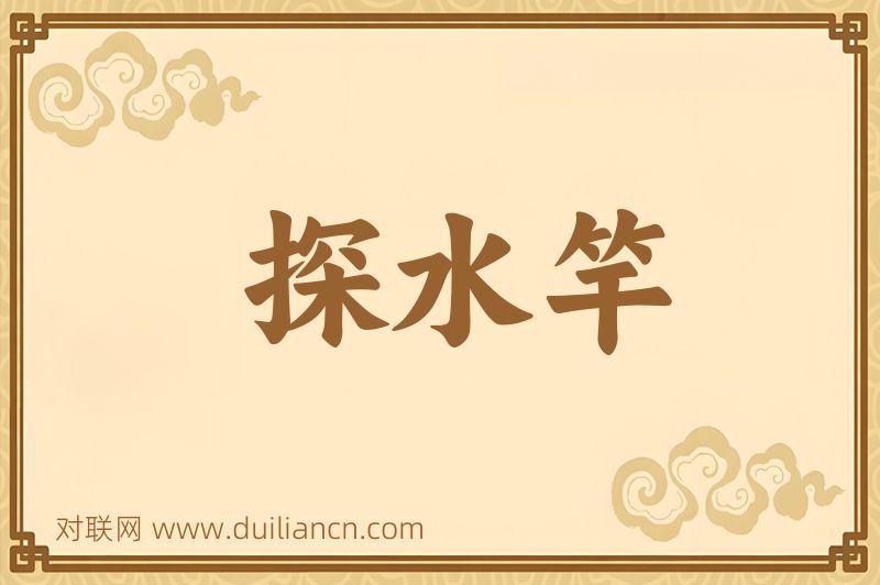 探水竿词语的意思