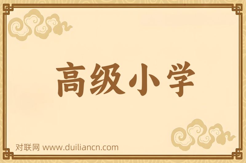 高级小学词语的意思