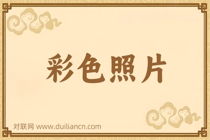 彩色照片词语的意思