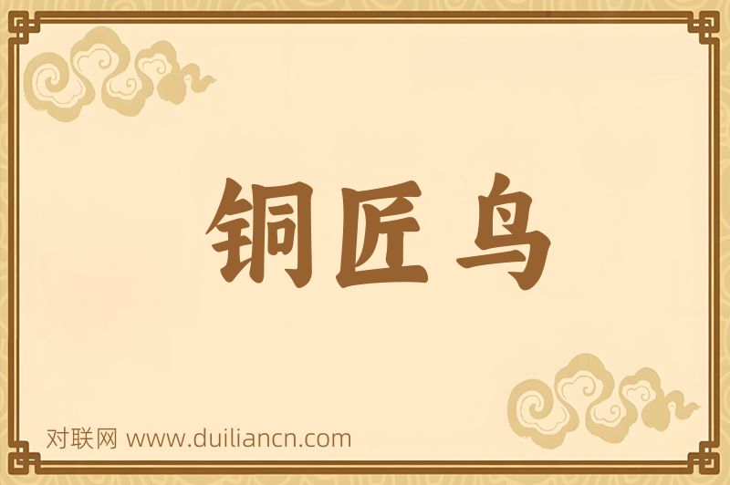 铜匠鸟词语的意思