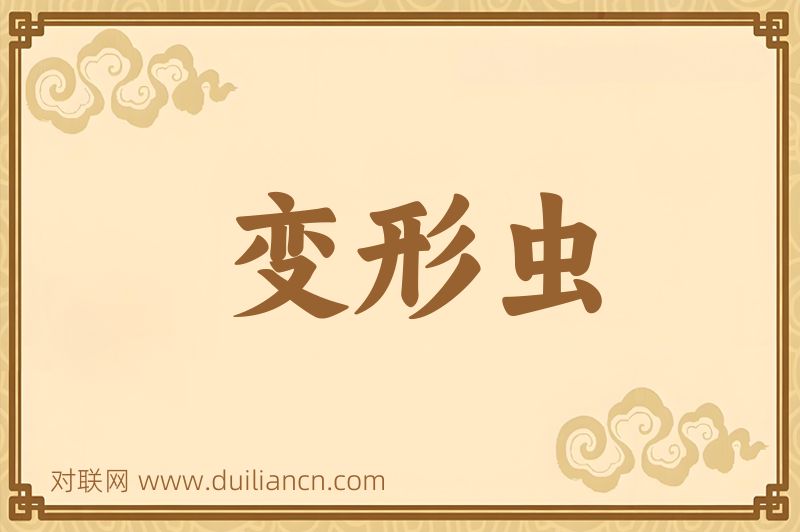 变形虫词语的意思