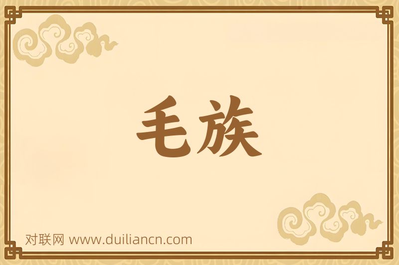 毛族词语的意思