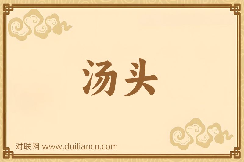 汤头词语的意思