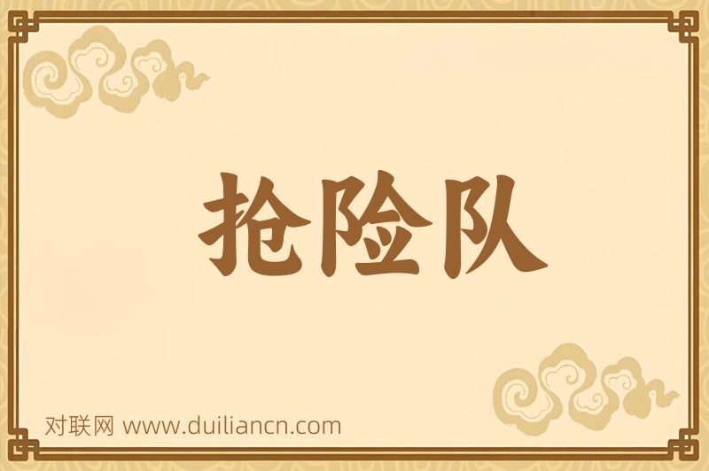 抢险队词语的意思