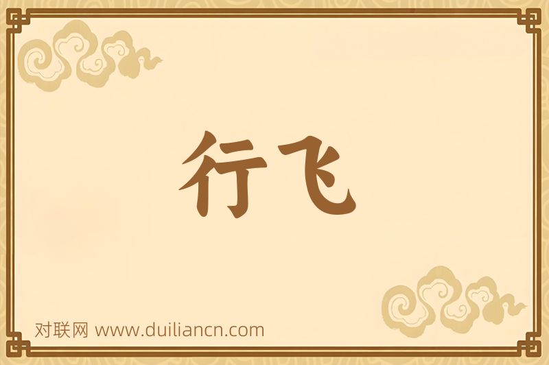 行飞词语的意思