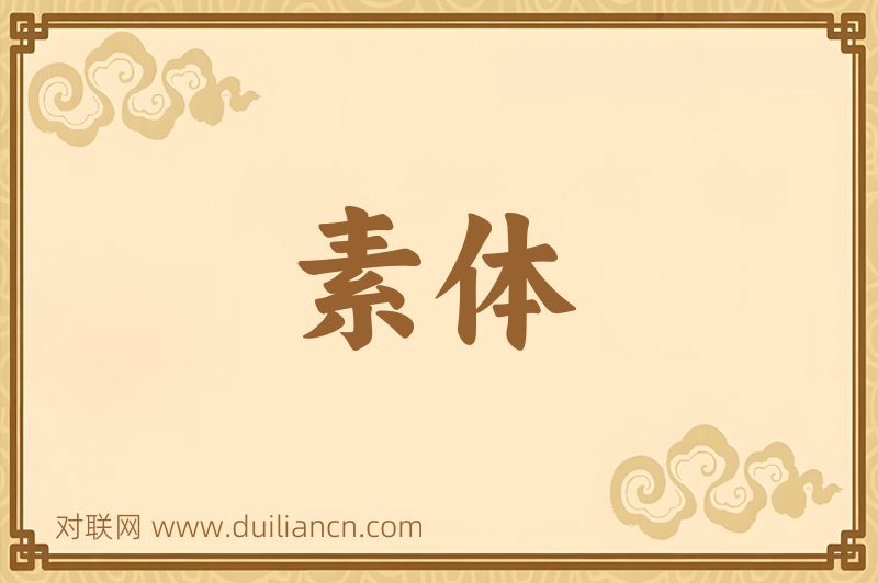 素体词语的意思