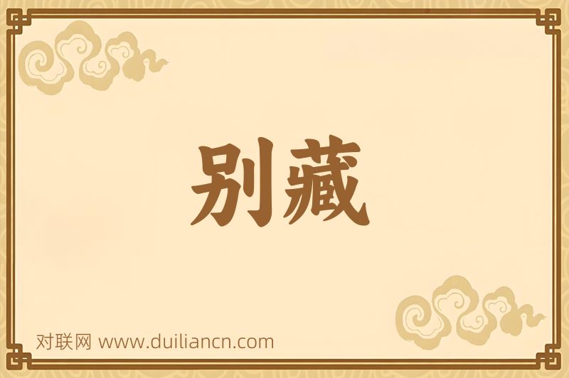 别藏词语的意思