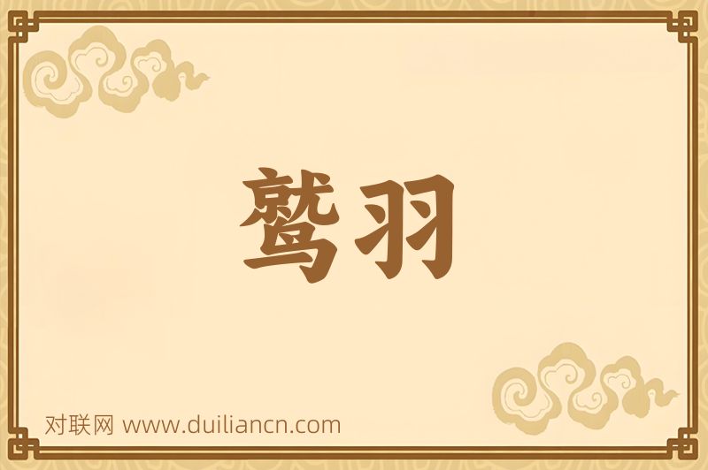 鹫羽词语的意思
