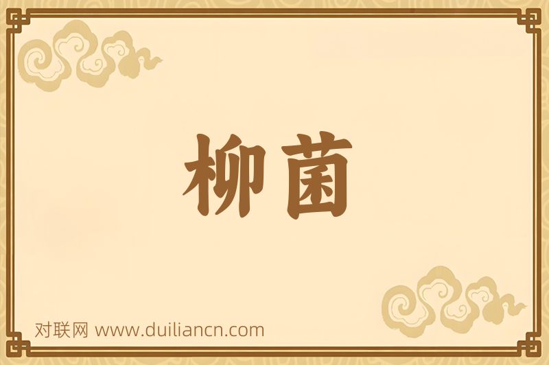 柳菌词语的意思