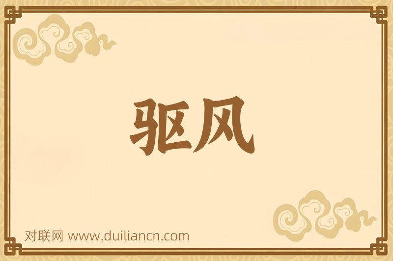 驱风词语的意思