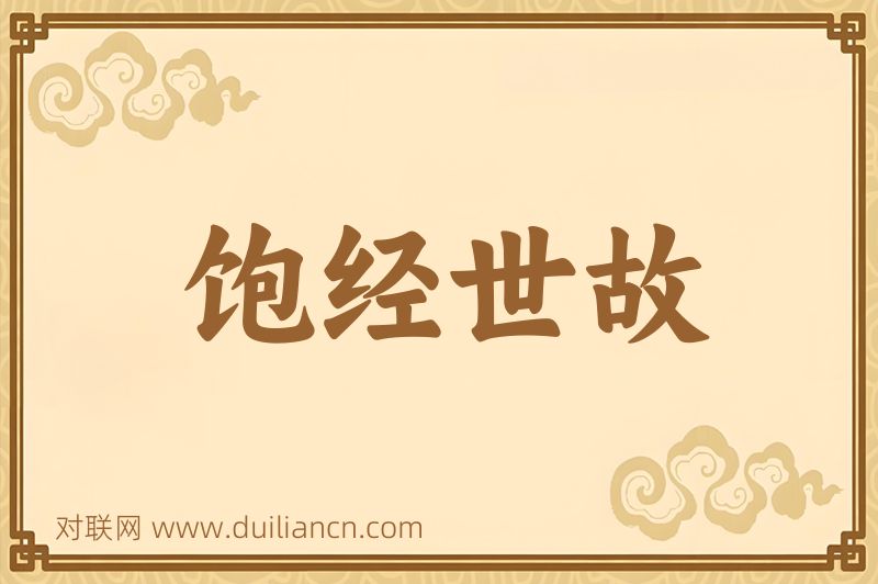 饱经世故词语的意思