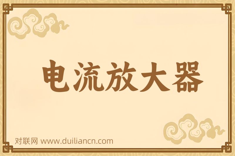 电流放大器词语的意思
