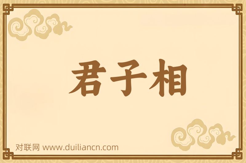 君子相词语的意思