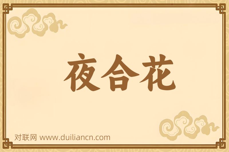 夜合花词语的意思
