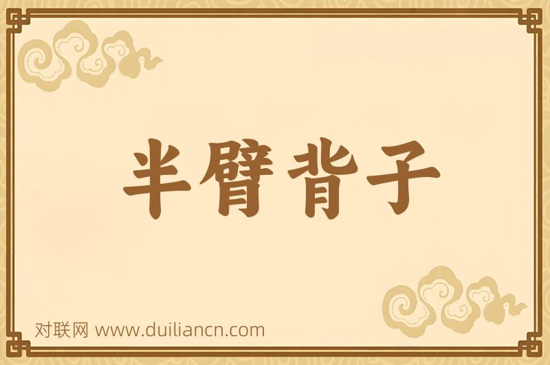 半臂背子词语的意思